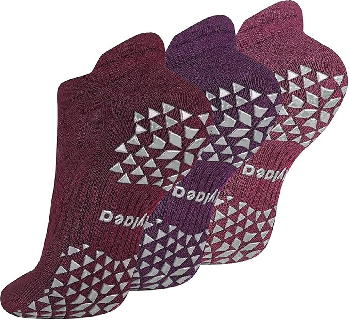 Unisex Non Slip Socks with Grip for Yoga, Hospital, Pilates, Barre | Ankle, Cushioned