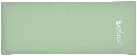 Weighted Eye Pillow - Flaxseeds & Lavender Eye Pillow Weighted for Restorative Yoga, Meditation & Stress Relief | Microwave Heating Pad & Cool Compress for Sinus Relief (Grey, Unscented)