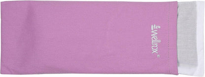 Weighted Eye Pillow - Flaxseeds & Lavender Eye Pillow Weighted for Restorative Yoga, Meditation & Stress Relief | Microwave Heating Pad & Cool Compress for Sinus Relief (Grey, Unscented)