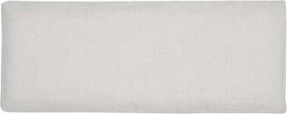 Weighted Eye Pillow - Flaxseeds & Lavender Eye Pillow Weighted for Restorative Yoga, Meditation & Stress Relief | Microwave Heating Pad & Cool Compress for Sinus Relief (Grey, Unscented)