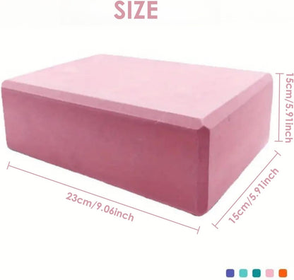 Non-Slip High-Density Yoga Foam Block – Balance & Support for Yoga, Pilates & Meditation