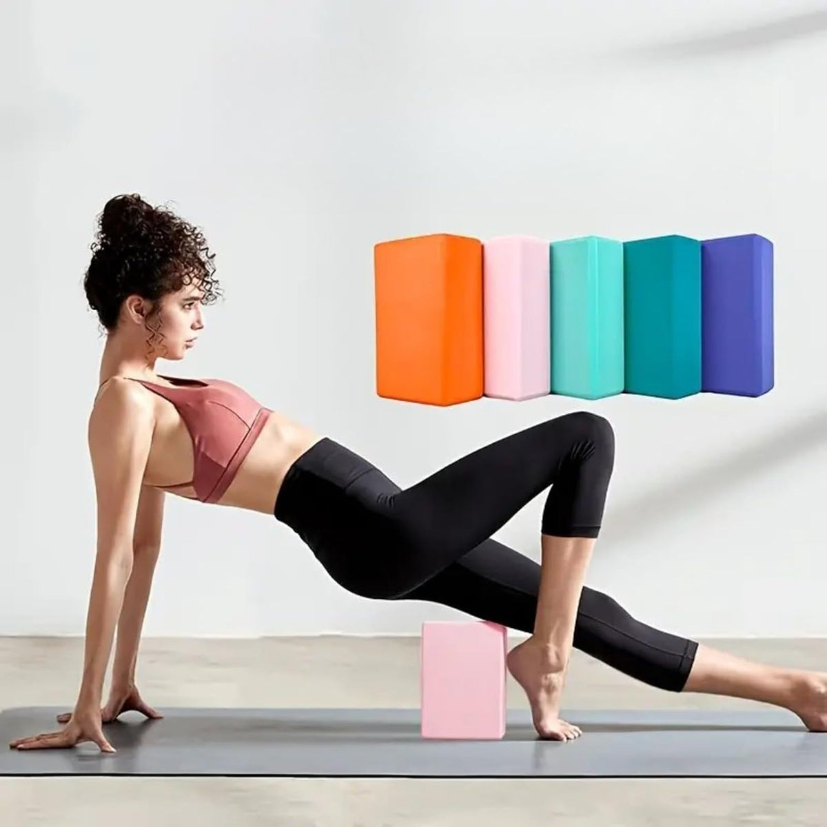 Non-Slip High-Density Yoga Foam Block – Balance & Support for Yoga, Pilates & Meditation