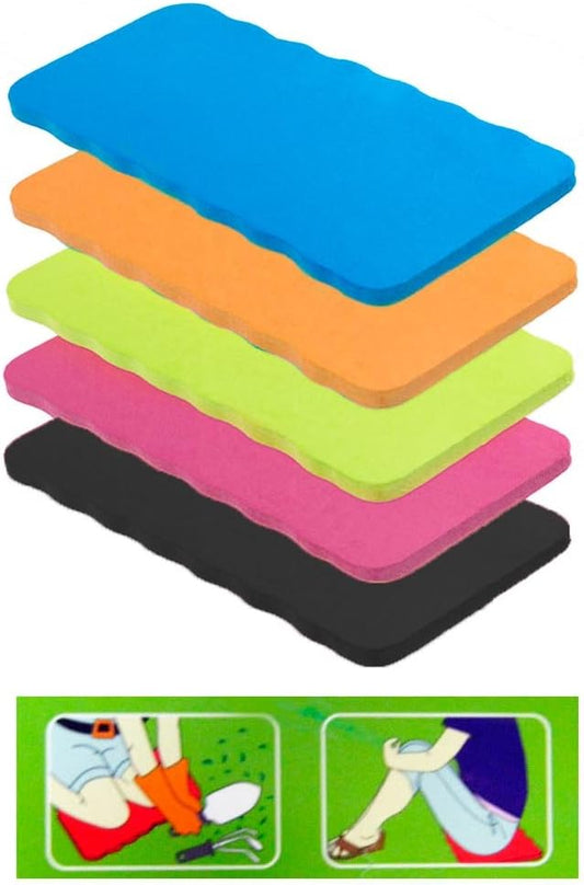 Garden Kneeling Pad Seat Knee Mat Cushion 7 in x 15 in, Assorted Colors, Pack of 4