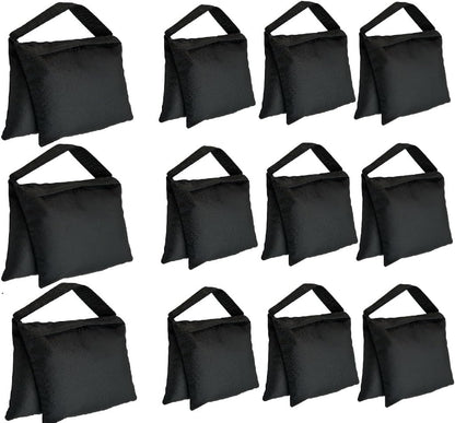 Weight Sand Bags Saddle-Bag Style for Photography Tripod, Video Equipment, Studio Set, Light Stand, Film Set, Folding Chair, Camping Tents, Sports, Indoor Outdoor Use
