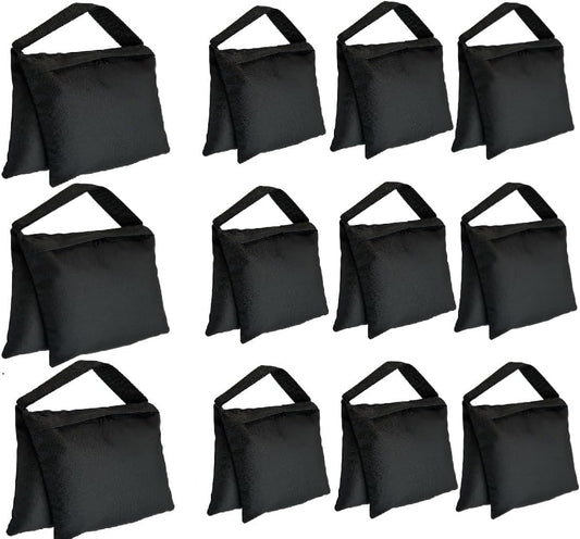 Weight Sand Bags Saddle-Bag Style for Photography Tripod, Video Equipment, Studio Set, Light Stand, Film Set, Folding Chair, Camping Tents, Sports, Indoor Outdoor Use