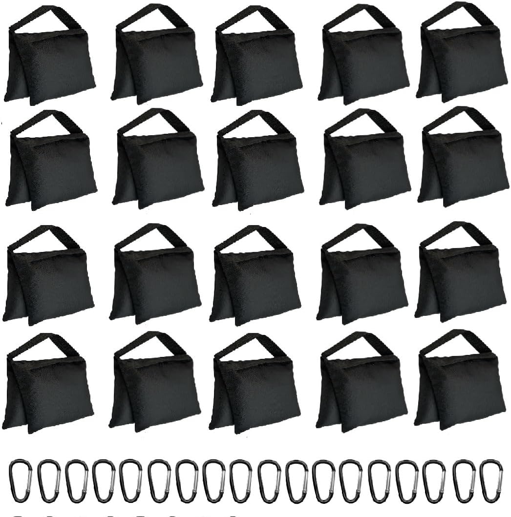 Weight Sand Bags Saddle-Bag Style for Photography Tripod, Video Equipment, Studio Set, Light Stand, Film Set, Folding Chair, Camping Tents, Sports, Indoor Outdoor Use