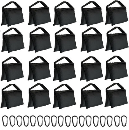 Weight Sand Bags Saddle-Bag Style for Photography Tripod, Video Equipment, Studio Set, Light Stand, Film Set, Folding Chair, Camping Tents, Sports, Indoor Outdoor Use