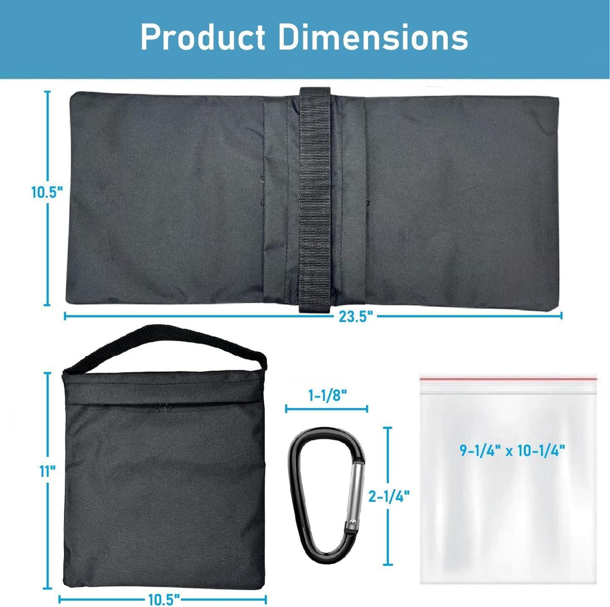 Weight Sand Bags Saddle-Bag Style for Photography Tripod, Video Equipment, Studio Set, Light Stand, Film Set, Folding Chair, Camping Tents, Sports, Indoor Outdoor Use