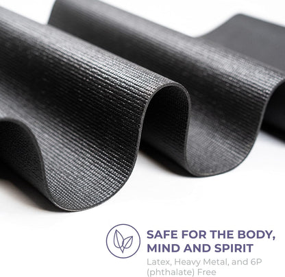 Voyage 5mm Studio Yoga Mats, 4 Pack, 72x24in