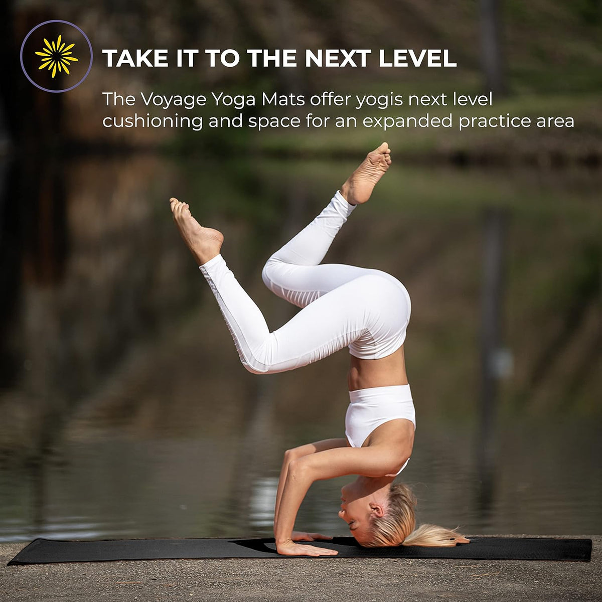 Voyage 5mm Studio Yoga Mats, 4 Pack, 72x24in
