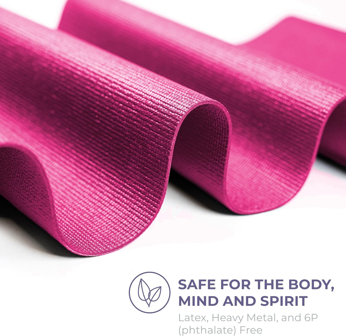 Voyage 5mm Studio Yoga Mats, 4 Pack, 72x24in