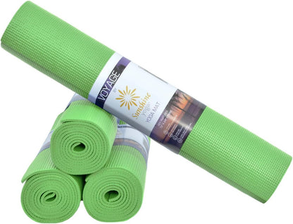 Voyage 5mm Studio Yoga Mats, 4 Pack, 72x24in