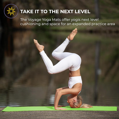 Voyage 5mm Studio Yoga Mats, 4 Pack, 72x24in
