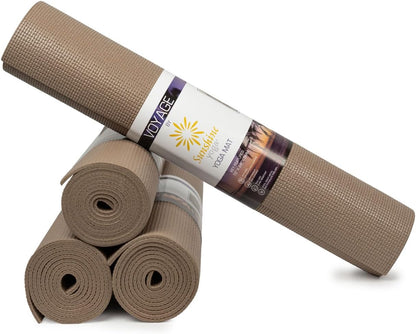 Voyage 5mm Studio Yoga Mats, 4 Pack, 72x24in
