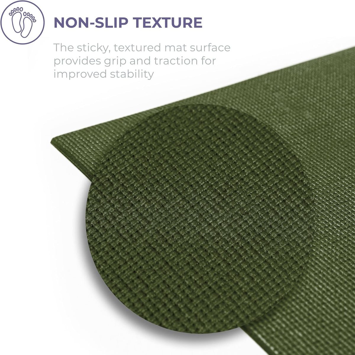 Voyage 5mm Studio Yoga Mats, 4 Pack, 72x24in