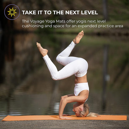 Voyage 5mm Studio Yoga Mats, 4 Pack, 72x24in