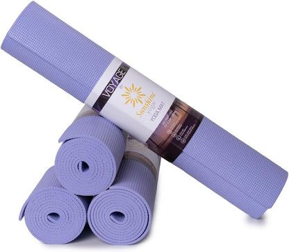 Voyage 5mm Studio Yoga Mats, 4 Pack, 72x24in
