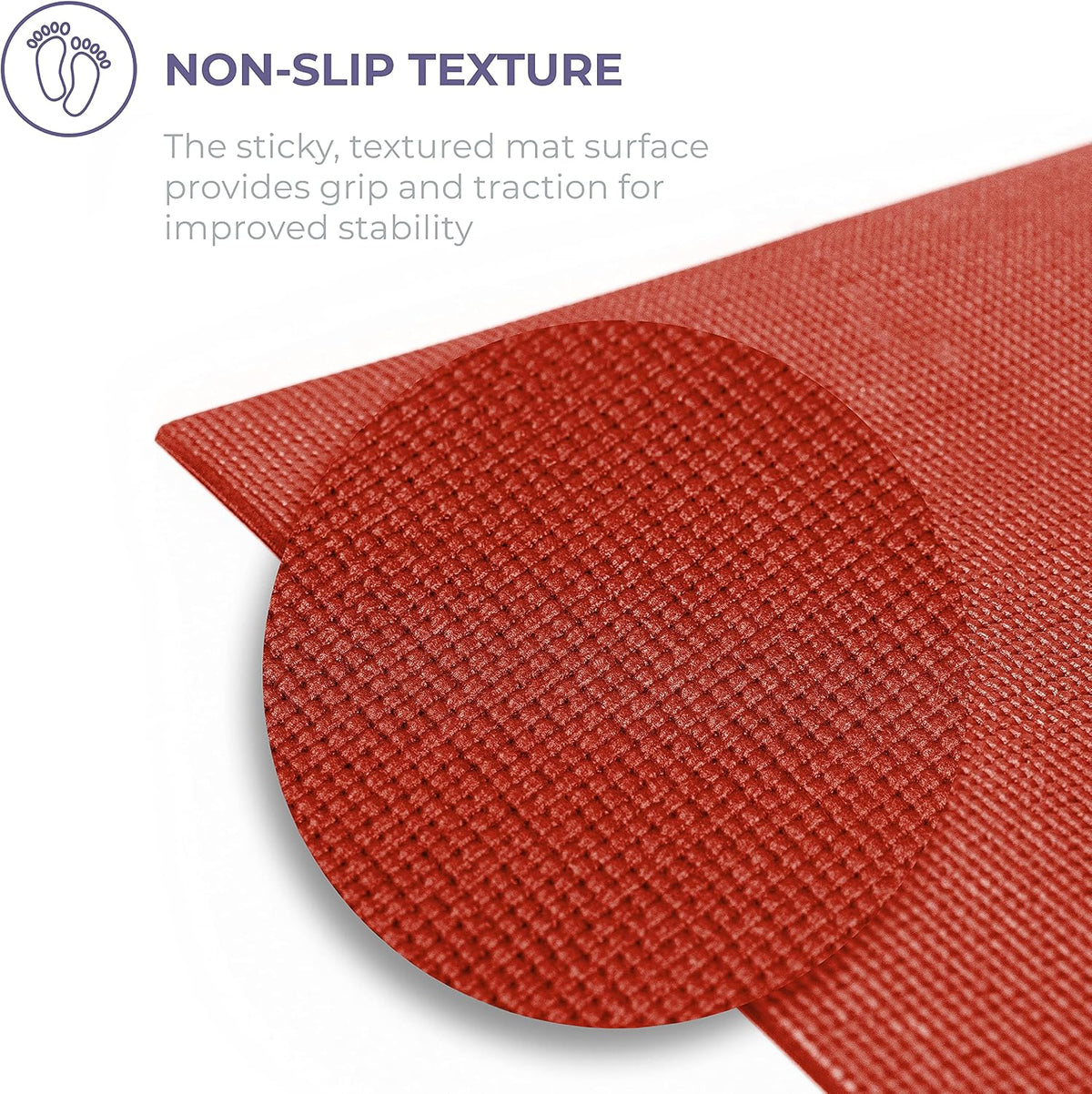Voyage 5mm Studio Yoga Mats, 4 Pack, 72x24in