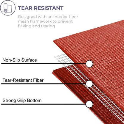 Voyage 5mm Studio Yoga Mats, 4 Pack, 72x24in