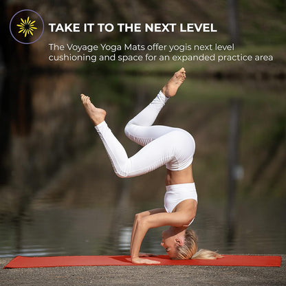 Voyage 5mm Studio Yoga Mats, 4 Pack, 72x24in