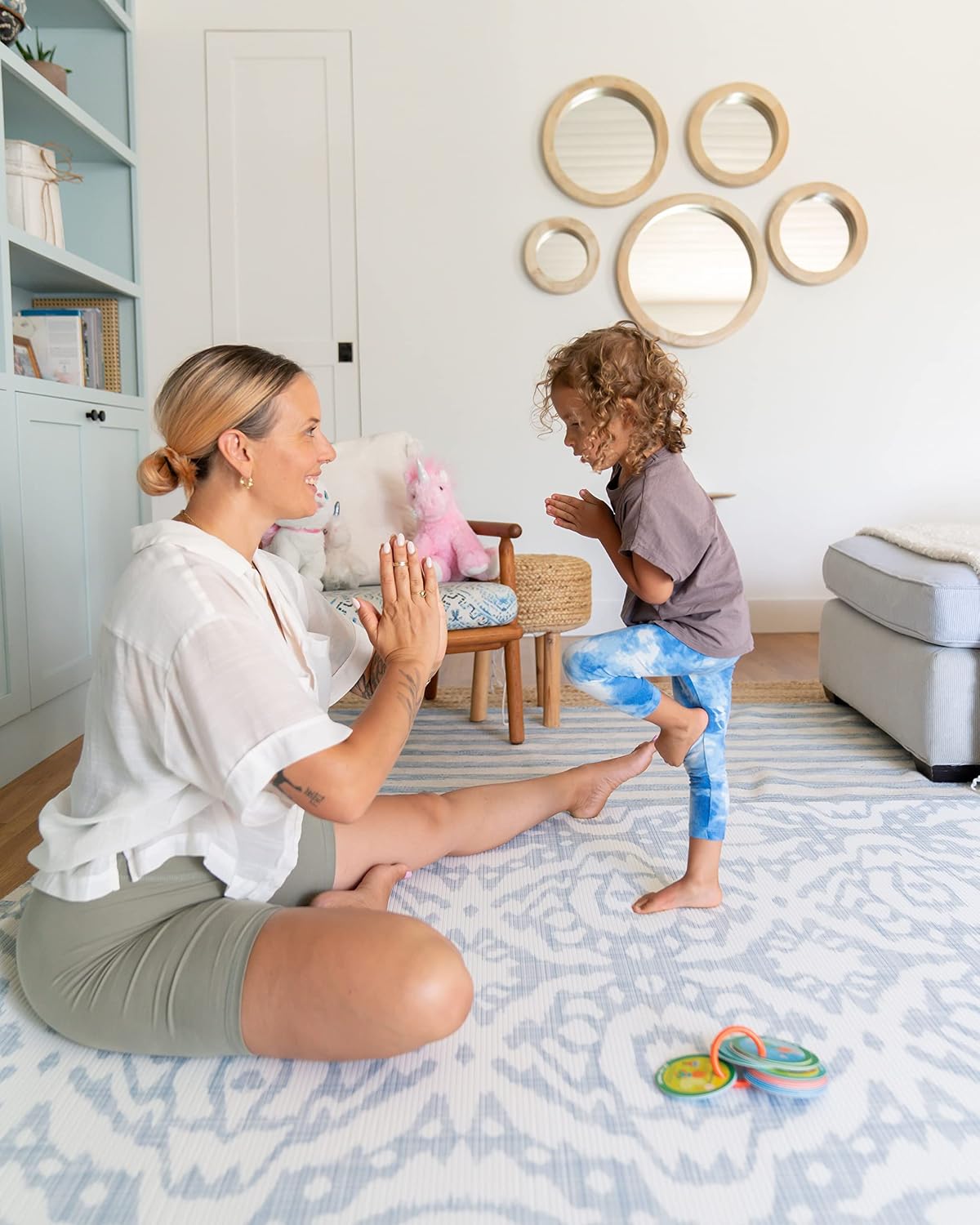 Preschool Yoga Cards for Kids, Set of 40 Poses and Activities, Beginner Yoga for Kids, Gifts for Ages 3+