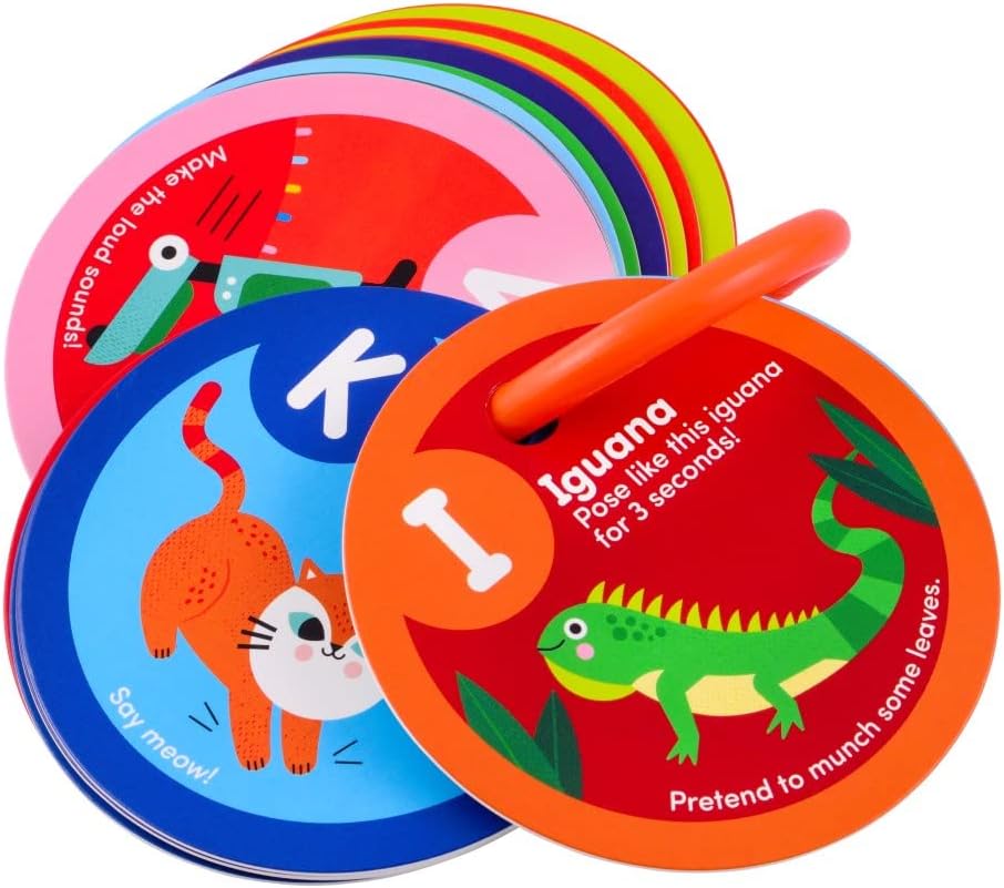Preschool Yoga Cards for Kids, Set of 40 Poses and Activities, Beginner Yoga for Kids, Gifts for Ages 3+