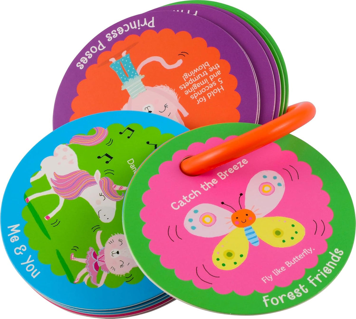 Preschool Yoga Cards for Kids, Set of 40 Poses and Activities, Beginner Yoga for Kids, Gifts for Ages 3+