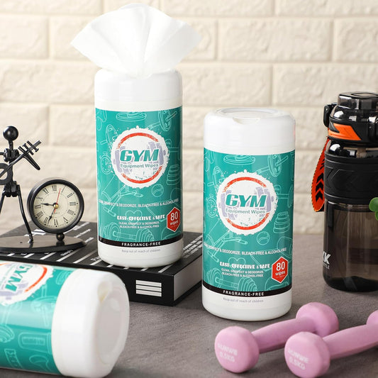 3 Pcs Fitness Equipment Wipes 240 Count Fragrance Free