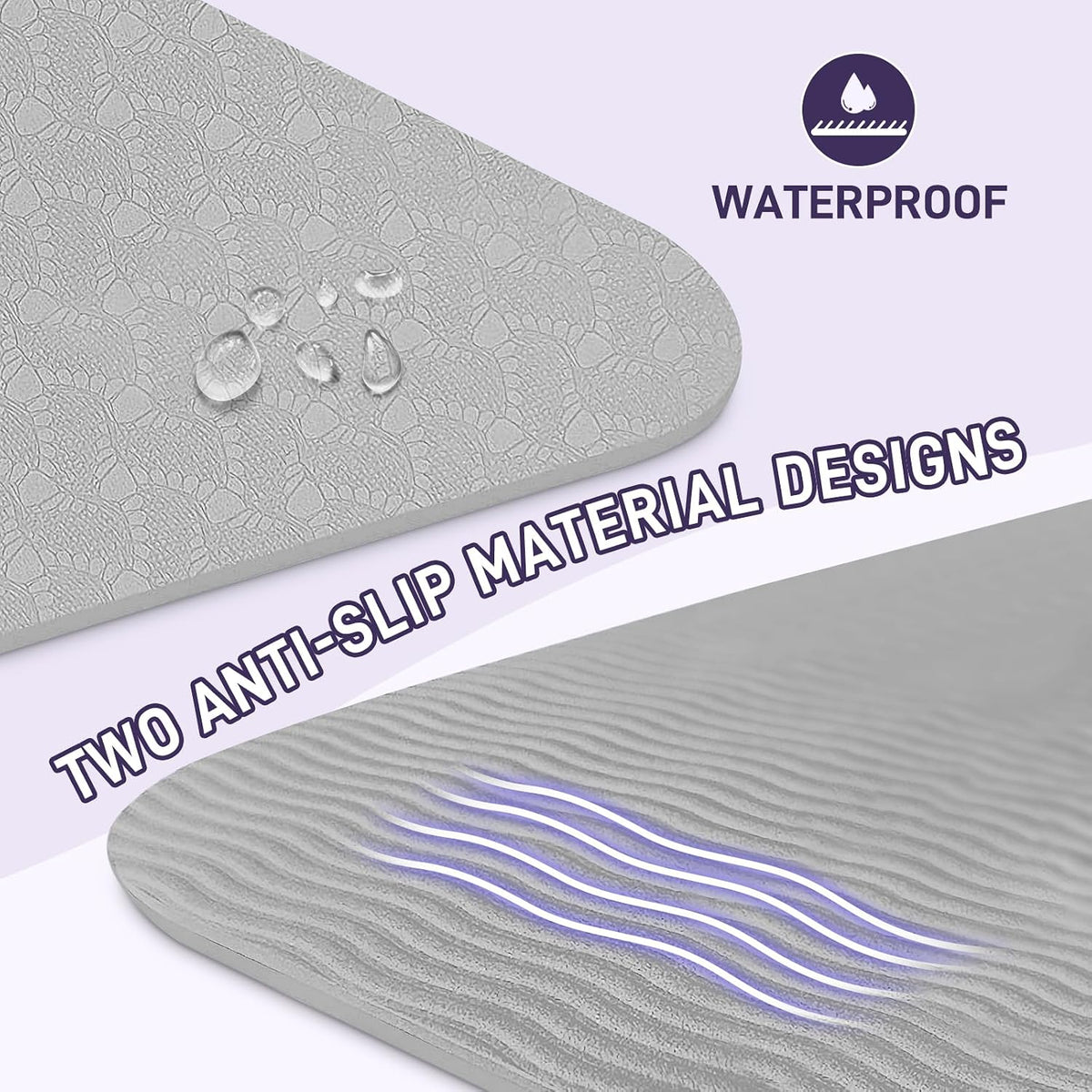 Foldable Yoga Mat for Travel 72"x 32"x 0.32"Inch, 8mm Thick Folding Exercise Mat, Outdoor Non-slip Pilates Mat for Women & Men, Wide Yoga Mat Packable for Workout and Fitness