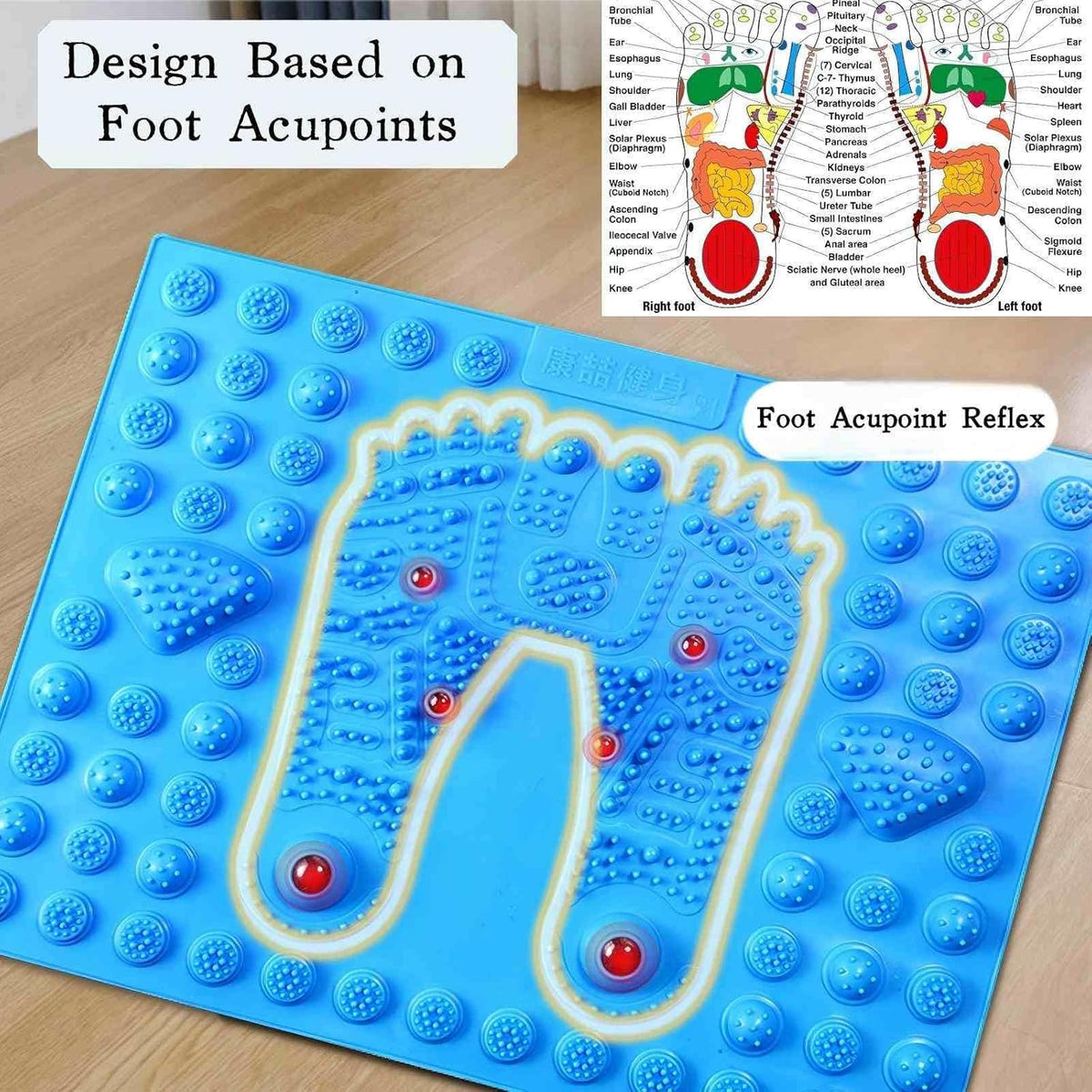 Reflexology Acupressure Foot Massage Pad Pressure Mat Home Office