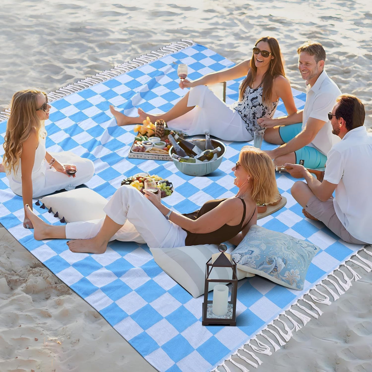 Extra Large Turkish Beach Towel Picnic Mat Throw Blanket Bathroom Quick Dry Essentials Swim Poolside Pool Accessories Swim Must Haves Hot Tub Items Spa Gadgets Adult Women Large Towel Things Stuff