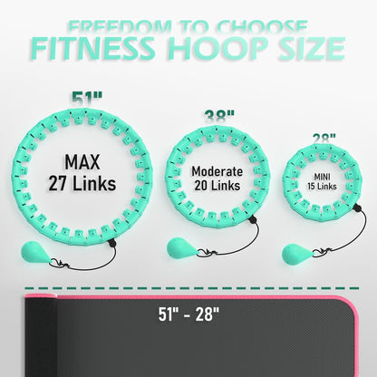 Weighted Hula Circle Infinity Fitness Hoop for Adult Weight Loss