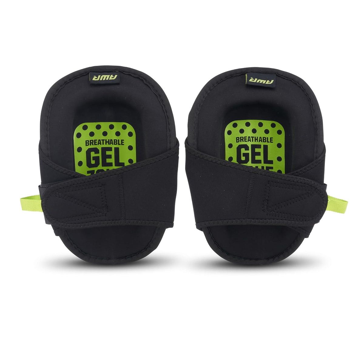 AWP Flat Gel Stabilizer Non-Skid Knee Pads, 1 Pair, Black