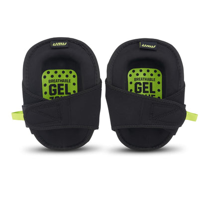 AWP Flat Gel Stabilizer Non-Skid Knee Pads, 1 Pair, Black