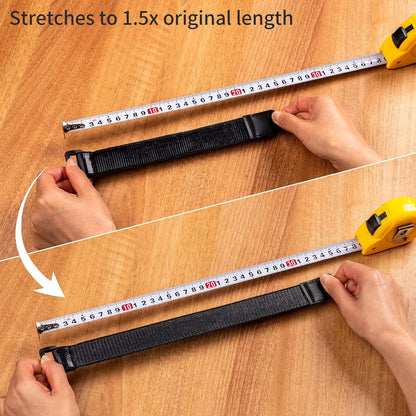 Elastic Cinch Straps with Anti-Slip Strips, 24'' x 2'' (4 Pack)
