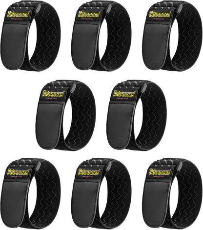 Elastic Cinch Straps with Anti-Slip Strips, 24'' x 2'' (4 Pack)