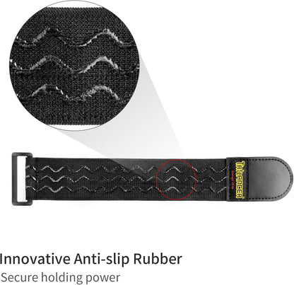 Elastic Cinch Straps with Anti-Slip Strips, 24'' x 2'' (4 Pack)