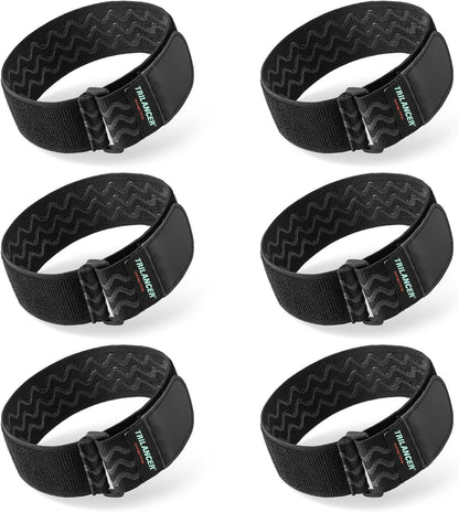 Elastic Cinch Straps with Anti-Slip Strips, 24'' x 2'' (4 Pack)