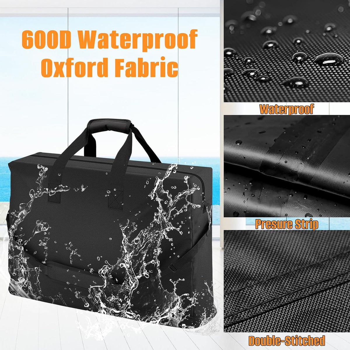 Outdoor Wheelchair Carry & Travel Bag 35" L x 26" H x 10" D