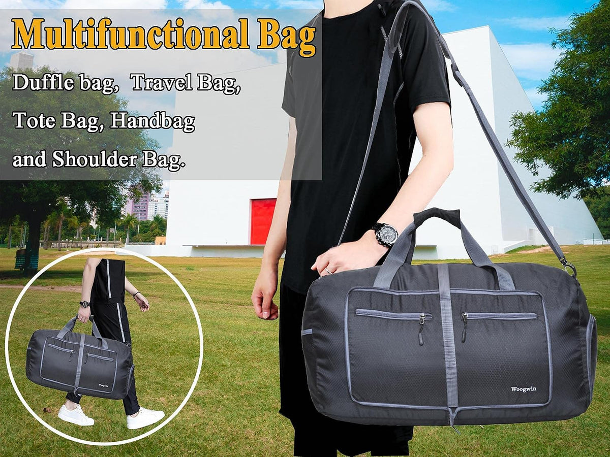 Travel Duffel Bag Large Foldable Waterproof Overnight Bag for Beach Swim Bags Pool Sports Gym
