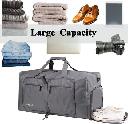 Travel Duffel Bag Large Foldable Waterproof Overnight Bag for Beach Swim Bags Pool Sports Gym