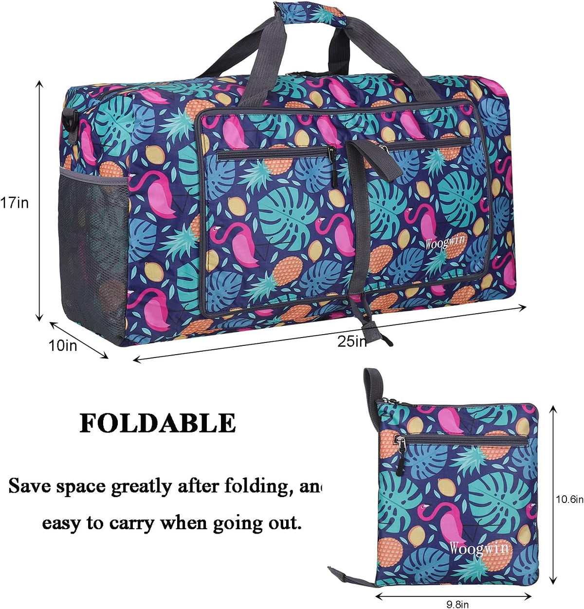 Travel Duffel Bag Large Foldable Waterproof Overnight Bag for Beach Swim Bags Pool Sports Gym