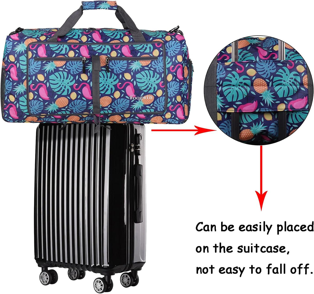 Travel Duffel Bag Large Foldable Waterproof Overnight Bag for Beach Swim Bags Pool Sports Gym