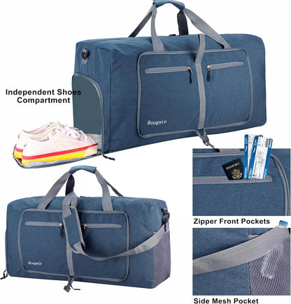 Travel Duffel Bag Large Foldable Waterproof Overnight Bag for Beach Swim Bags Pool Sports Gym