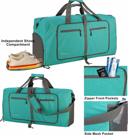 Travel Duffel Bag Large Foldable Waterproof Overnight Bag for Beach Swim Bags Pool Sports Gym