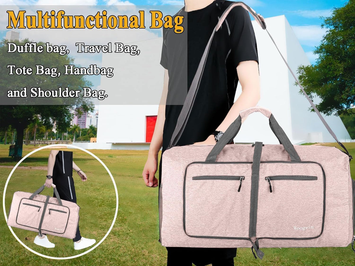 Travel Duffel Bag Large Foldable Waterproof Overnight Bag for Beach Swim Bags Pool Sports Gym