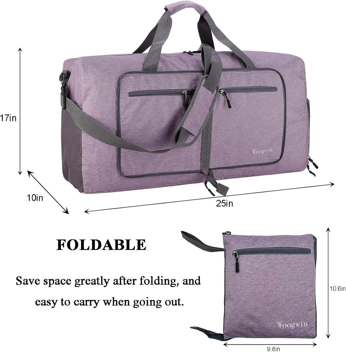 Travel Duffel Bag Large Foldable Waterproof Overnight Bag for Beach Swim Bags Pool Sports Gym