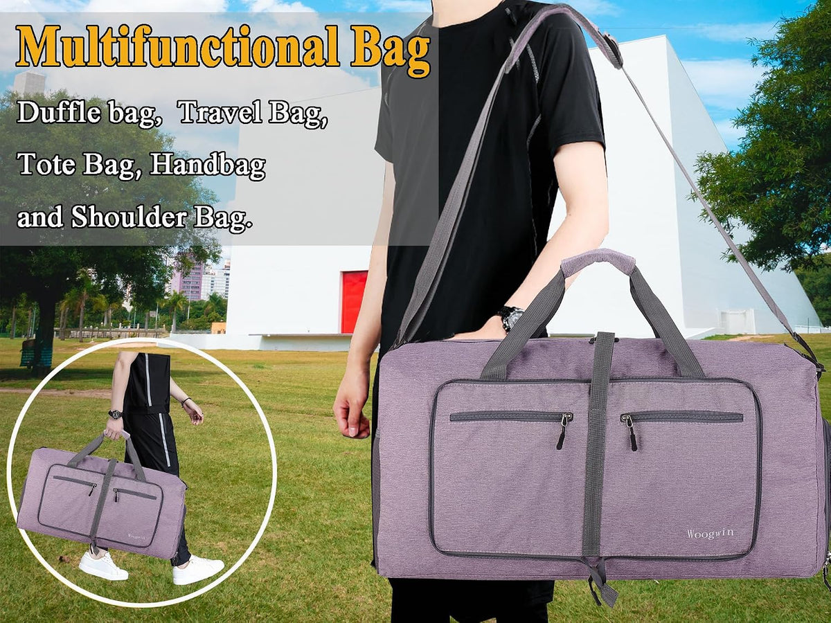 Travel Duffel Bag Large Foldable Waterproof Overnight Bag for Beach Swim Bags Pool Sports Gym