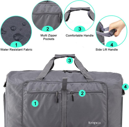Travel Duffel Bag Large Foldable Waterproof Overnight Bag for Beach Swim Bags Pool Sports Gym