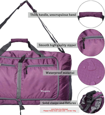 Travel Duffel Bag Large Foldable Waterproof Overnight Bag for Beach Swim Bags Pool Sports Gym
